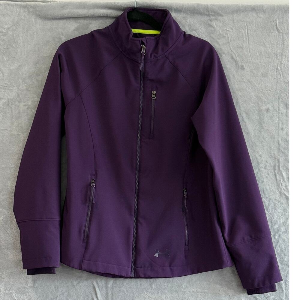 Under Armour Lia Storm Softshell Jacket Purple Athleisure Outdoor Hiking Trail M